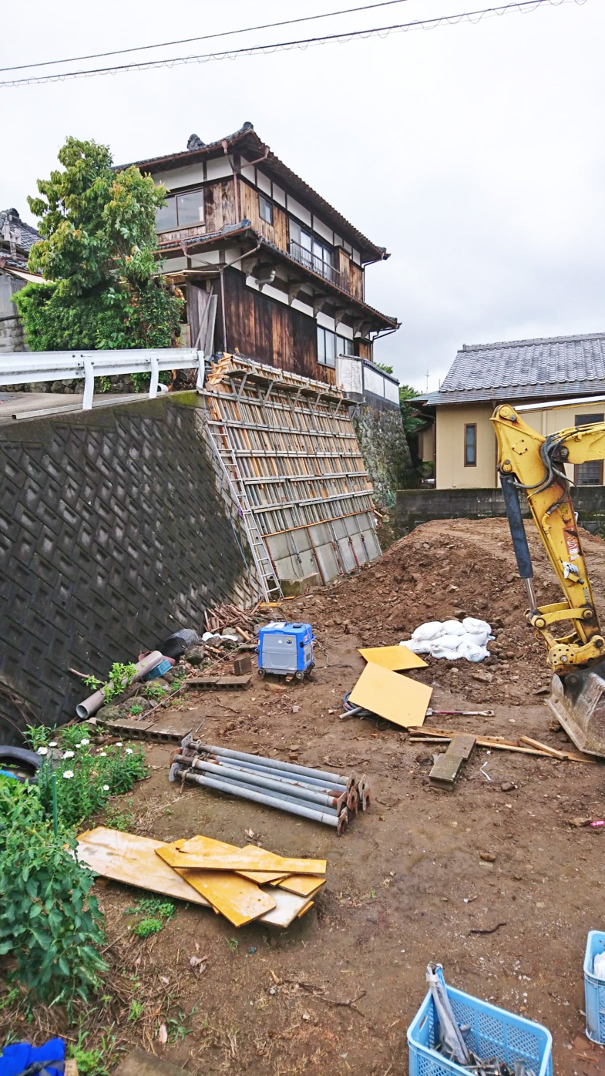 小野町宅地擁壁工事