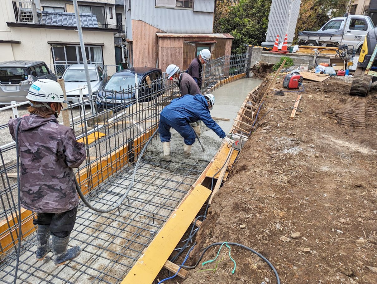 目覚町宅地擁壁工事